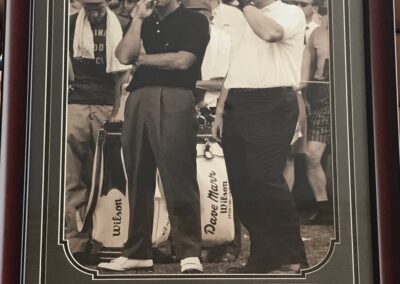1962 Masters Framed Collage: Arnold Palmer & Jack Nicholson