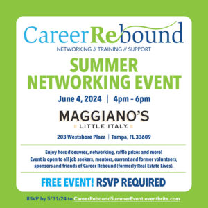 Career Rebound Summer Networking Event! (RSVP Required) @ Maggiano's Little Italy