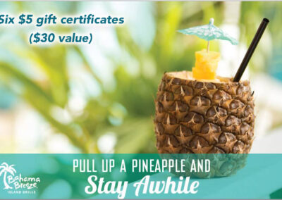 Bahama Breeze $30 Gift Certificate