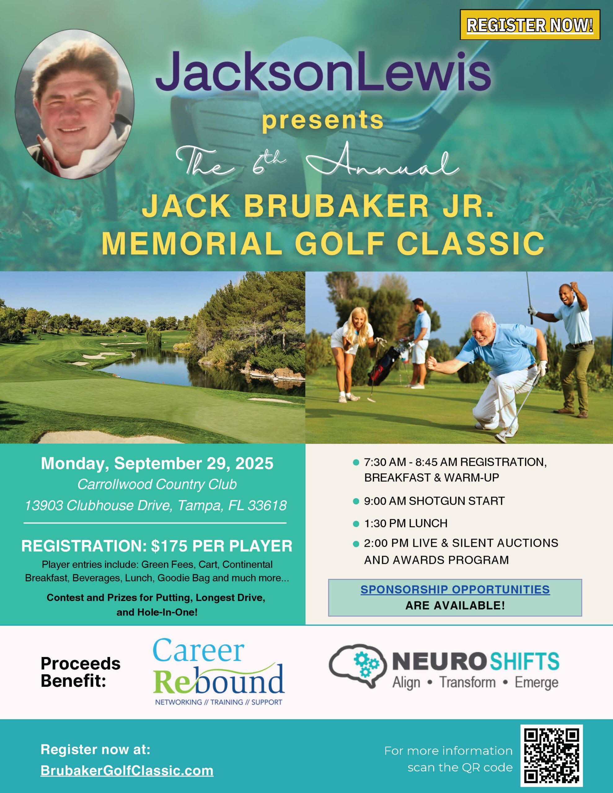 JacksonLewis presents the 6th Annual Jack Brubaker Jr. Memorial Golf Classic