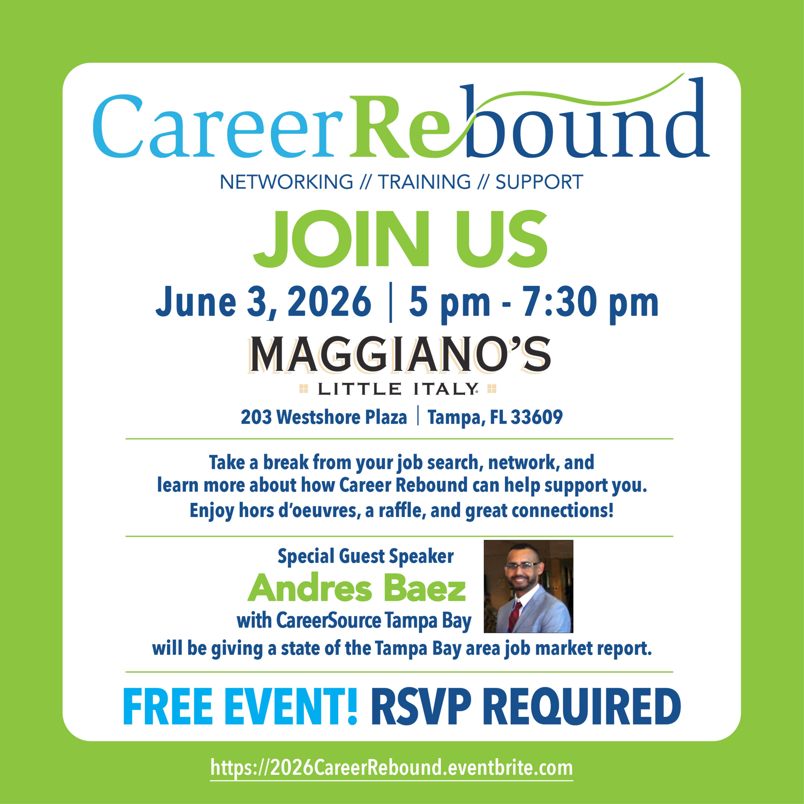 Career Rebound Summer Networking Event - June 3, 2026